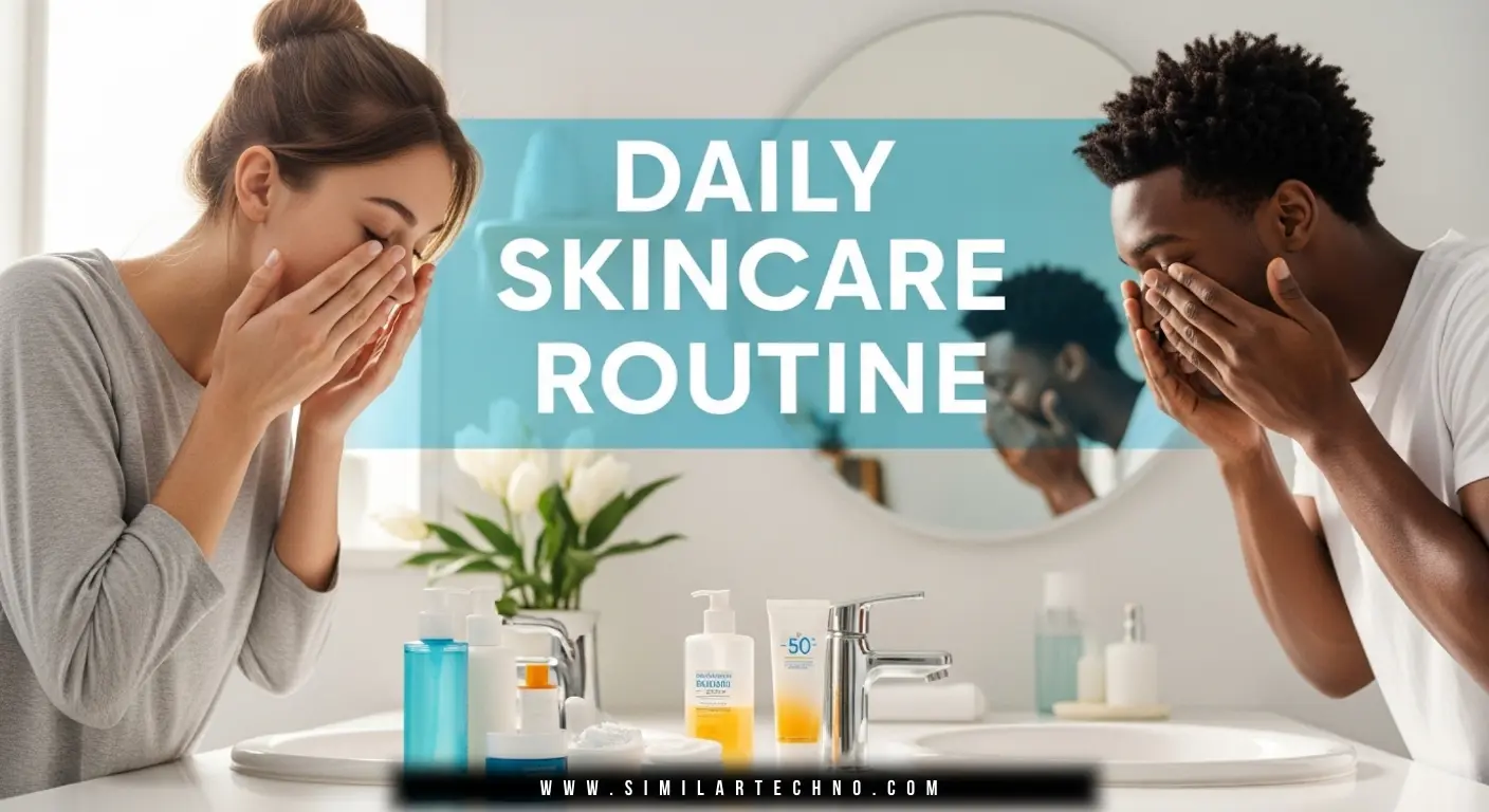 Daily skin care routine