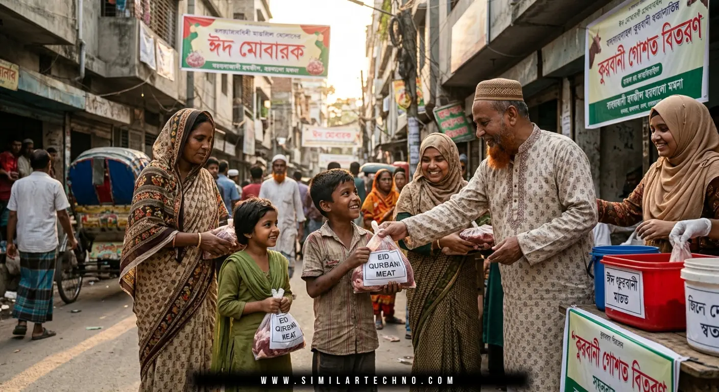 Eid-ul-Azha humanity and meat distribution