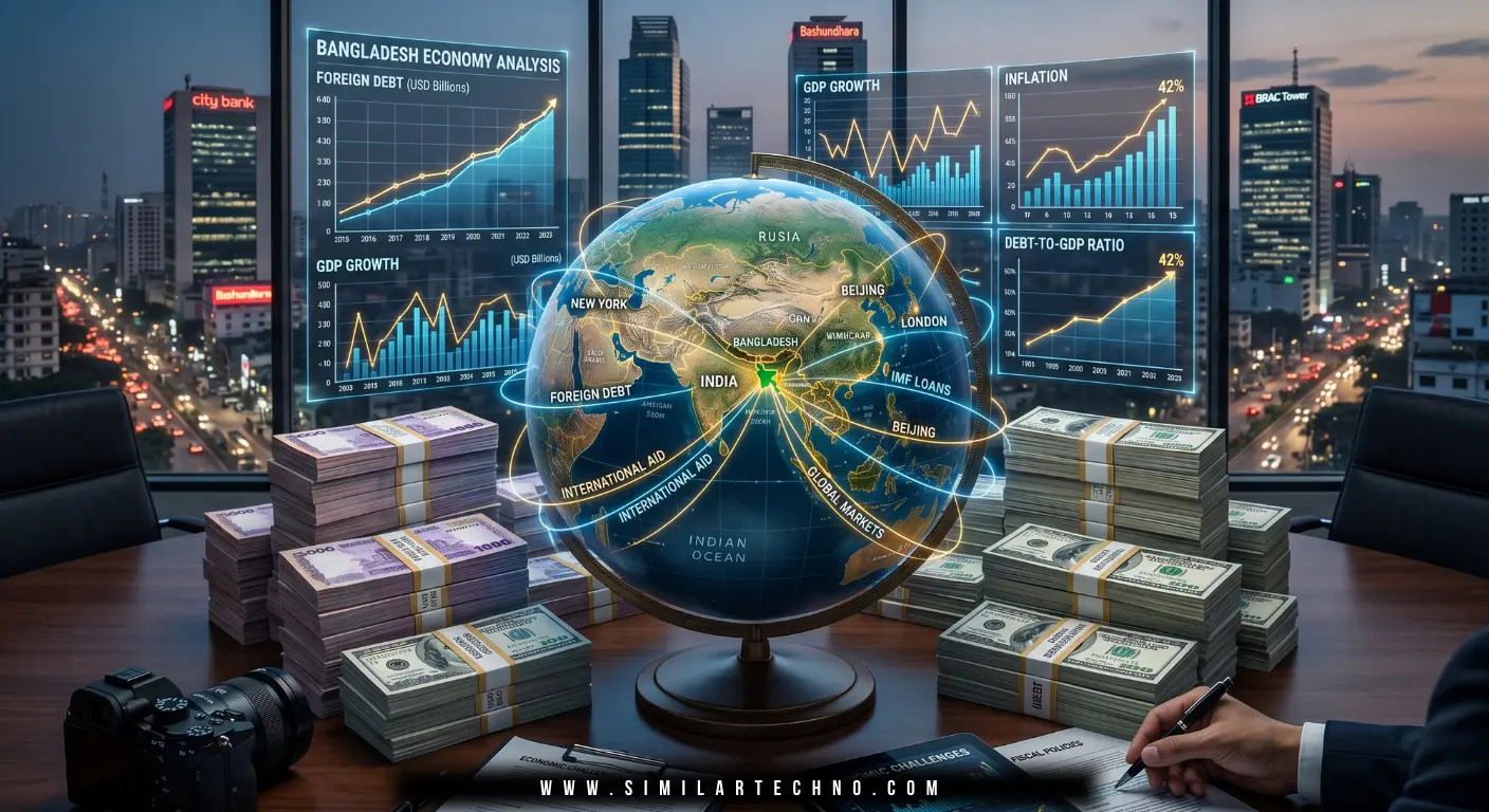 Foreign Debt & Economy Concept