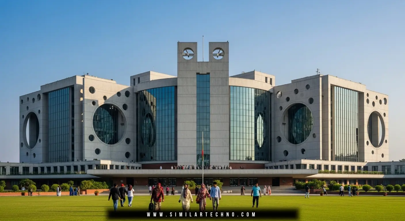 সংসদ রাজনীতি: কাঠামো, রাজনৈতিক দল, চ্যালেঞ্জ ও উন্নয়নের করণীয় 2 View of Parliament House