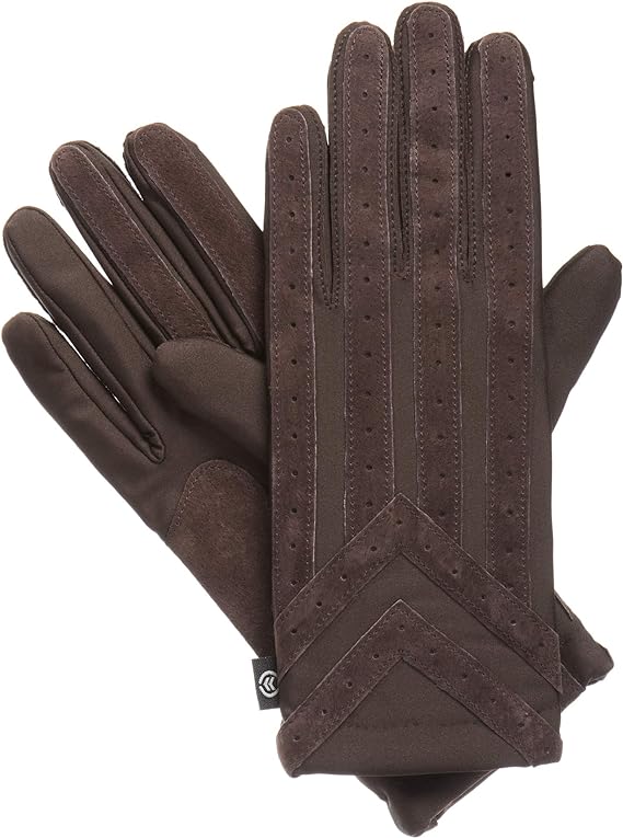 isotoner Signature Men's Gloves, Spandex Stretch with Warm Knit Lining